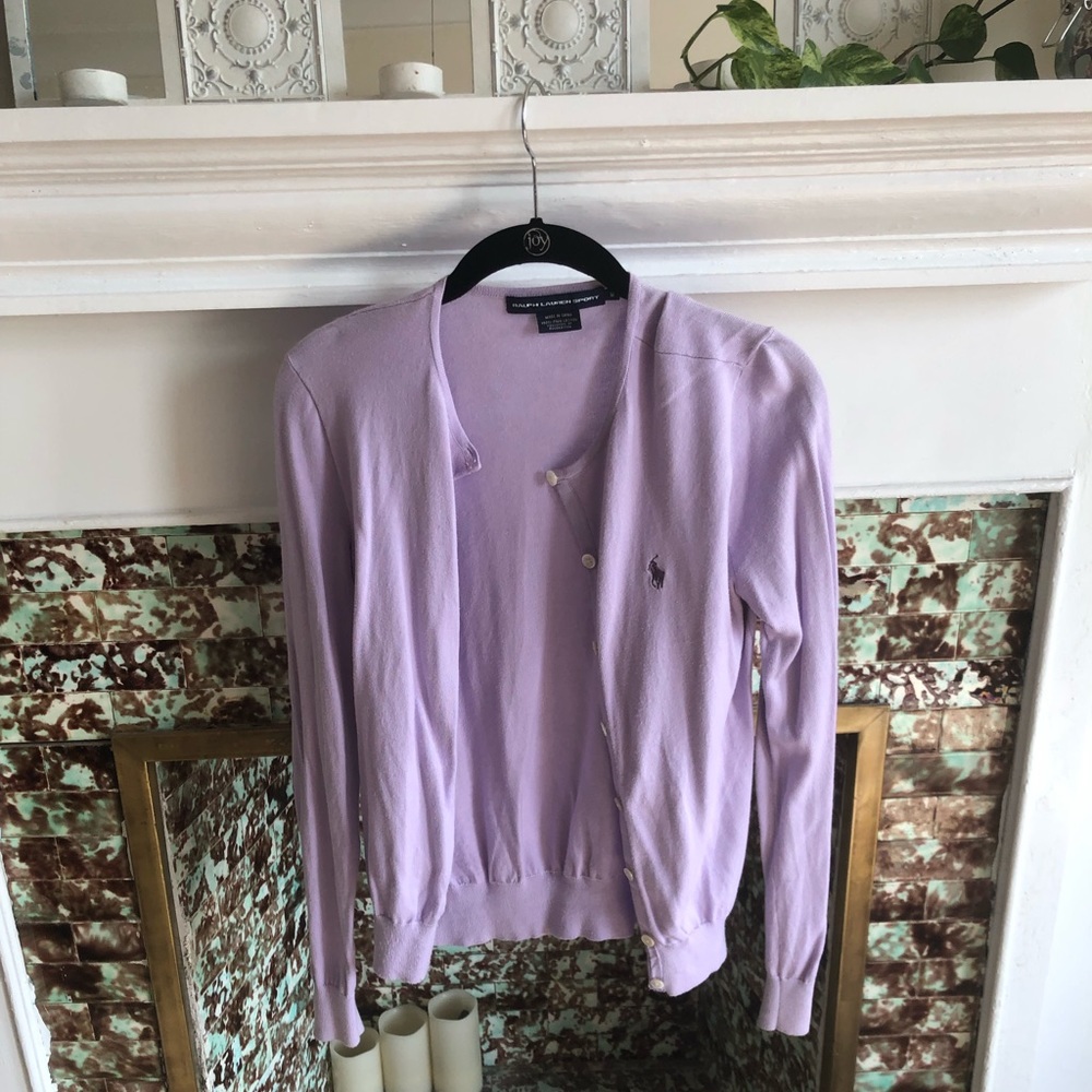 Ralph Lauren Sport lavender cardigan